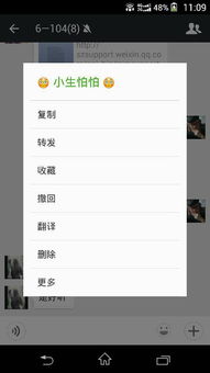 聊天记录查询结果示例